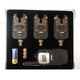 3 x Wireless Bite Alarms + Receiver +Case + Batteries - Click Image to Close